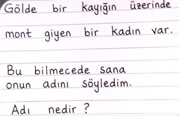 Aşağıda gizlenen kadın ismini kimler bilecek bakalım?