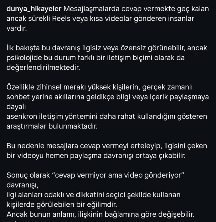 Mesajlara hemen cevap verenlerden soğuyor musun?