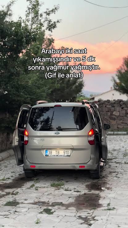 Ne zaman arabayı yıkasam yağmur yağıyor, benden başka da böyle şanssız var mı?