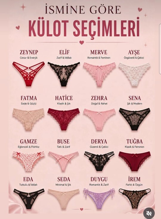 İsminize göre çamaşır seçermisiniz?