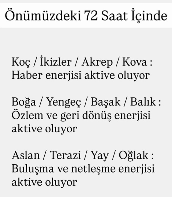 Önümüzdeki 72 saat içinde burçları neler bekliyormuş?
