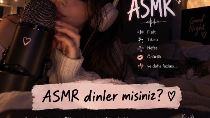 🎧 ASMR dinler misiniz Fısıltı, tıkırtı, nefes sesleri… 😴?