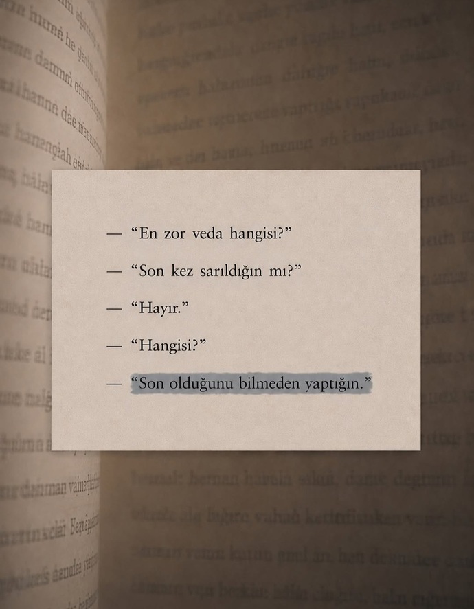 Ölenin geri gelmediği veda