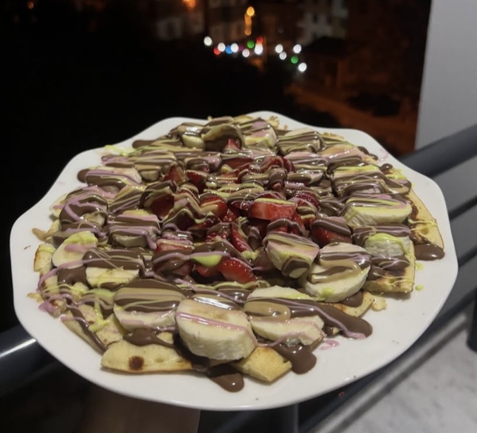 Waffle yaptım nasıl olmuş?
