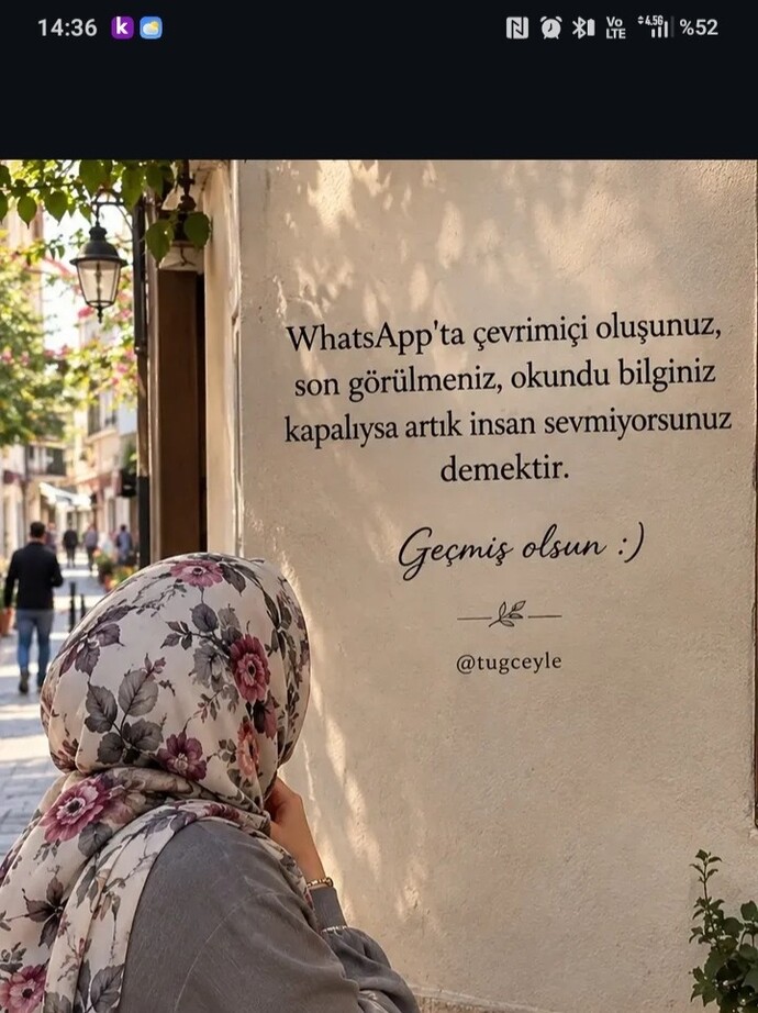 İnsanlardan uzaklaşmanın sessiz hali mi?