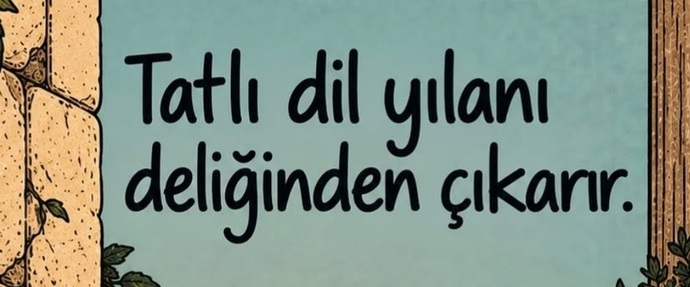 Tatlı dil yılanı deliğinden çıkarır mı cidden?