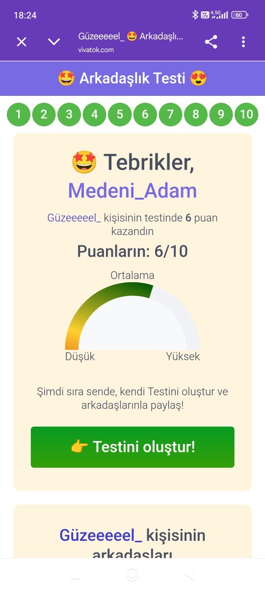 Bakalım beni ne kadar tanıyorsun?