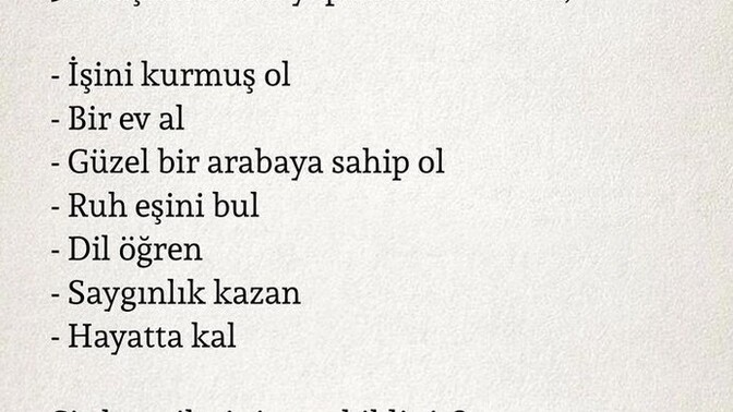 Hangilerini yapabildiniz?