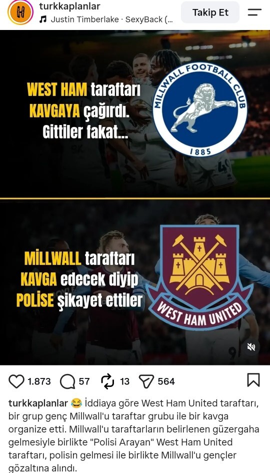 Millwall - Westham maçı hakkında düşünceniz nedir kimi destekliyorsunuz?