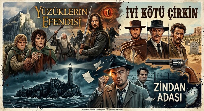 Tekrar tekrar izlediğiniz ve en sevdiğiniz üç film hangisi?