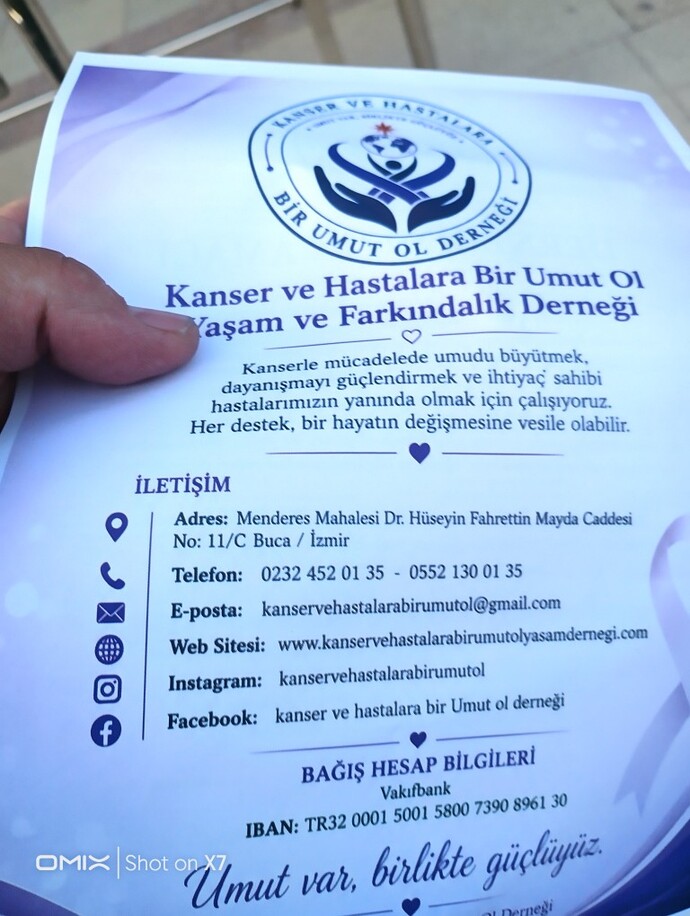 Kanser hastalar derneğine nasıl guvenecem?