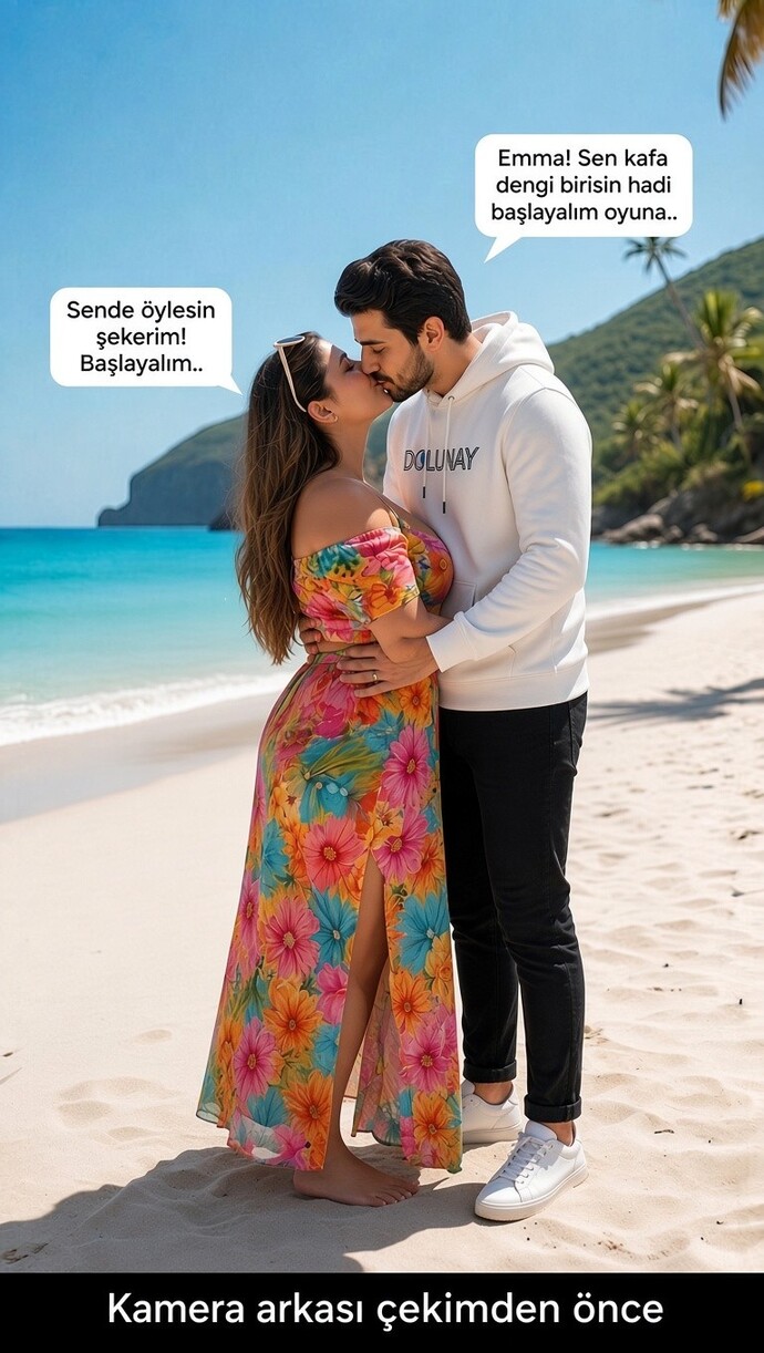 Bu sahilde şu an üstündeki kıyafete göre senin fotoğrafını çekseydim, üstünde hangi kıyafetler olurdu?