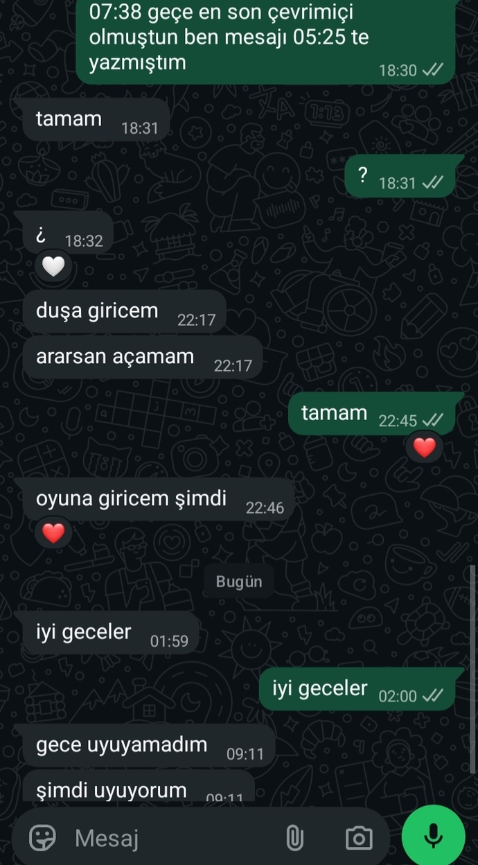 Ciddi ilişkim son 24 saatte dağıldı gibi, siz olsanız ne yazardınız ne yapardınız?
