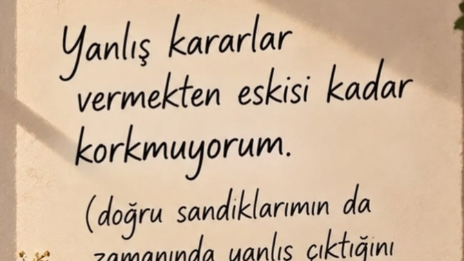 Yanlış kararlar vermekten korkar mısın?