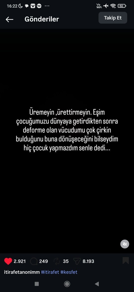 Bazi erkekler gerçekten baba olmayı haketmiyor su yazıya bakın 🙉🙄?