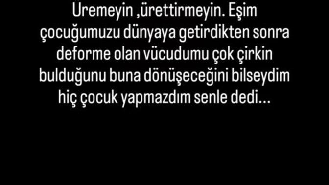 Bazi erkekler gerçekten baba olmayı haketmiyor su yazıya bakın 🙉🙄?