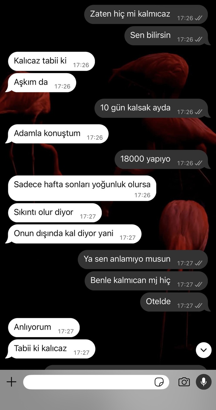 Erkek arkadaşım kira yerine otel istiyor, tüm masraf bana kalınca haksız mıyım?