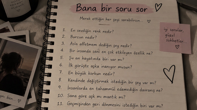 Hadi bana soru sorun 🙂?