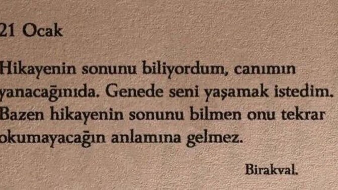 Hikâyenin sonununda sizi bekleyen mutsuzluğu bile bile devam ettiğiniz oldu mu?