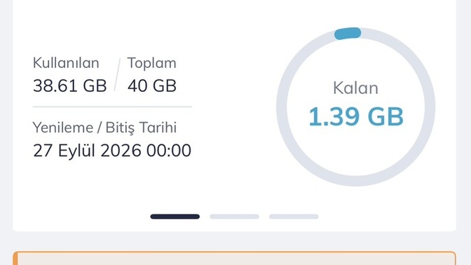 Sizde de internet paketi hemen bitiyor mu?
