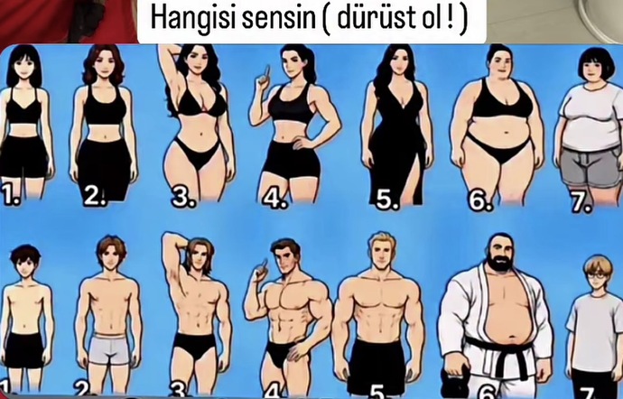 Senin vücut tipin hangisi, hangisi olmak istersin ve neden?
