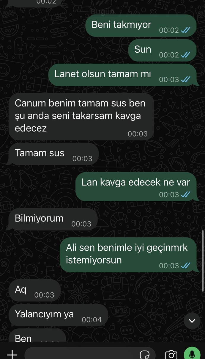 Sevgilim tartışmaya yer mi arıyor anlamıyorum?