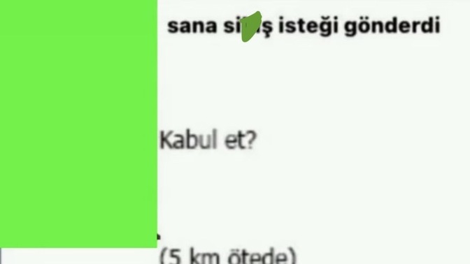 Görseldeki alanda kimin fotoğrafı olsa anında kabul edersiniz isteği?