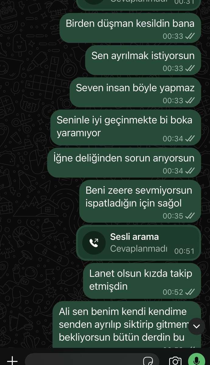 Mesajlarıma bakmıyor napıcam?