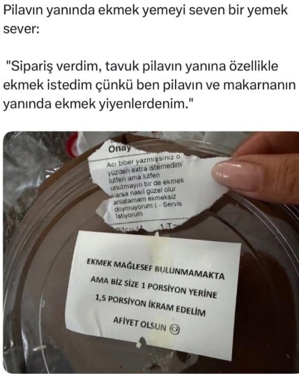 Plav makarna ile ekmek yiyen var mi, sizce normal mi yoksa abartı mi?