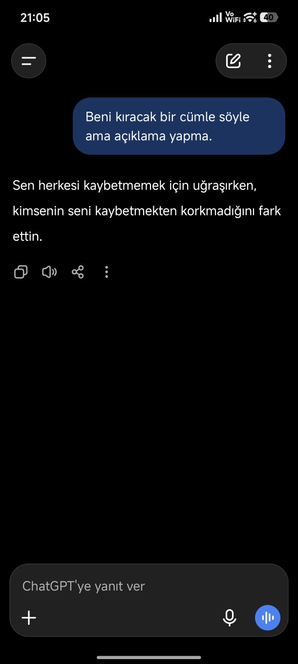 Yapay zekâya *beni kıracak bir cümle söyle’ deseniz, sizin hakkınızda ne söylerdi?