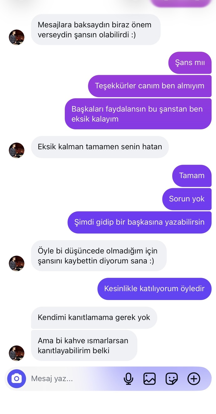 Yoksa bi aşk daha başlamadan bitti mi?