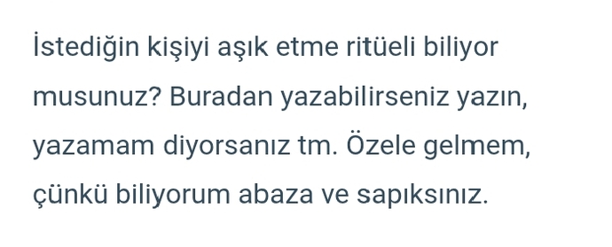 Ya yardım eder misiniz?
