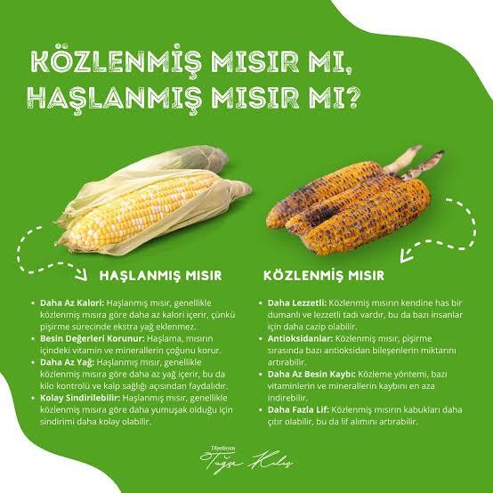 Közlenmiş mısır mı haşlanmış mısır mı?