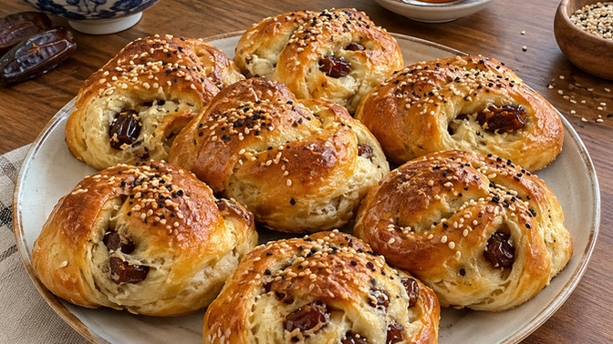 Hurmalı çörek sevenler burada mı, bol hurma dolgulu tatlı çörek sizce de efsane değil mi?