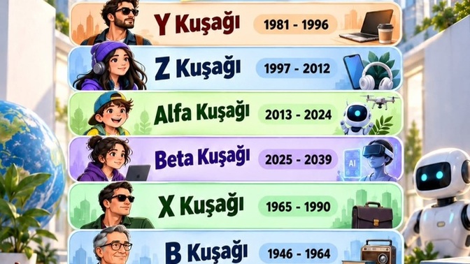 Doğum tarihine göre sen hangi kuşaksın?