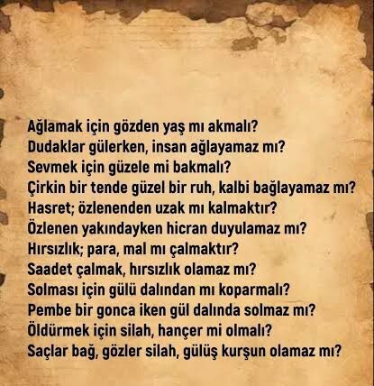 Sizi en çok etkileyen, unutamadığınız şiir dizeleri veya sizi anlatan sözler neler?