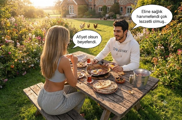 Bu sabah yaptığın kahvaltıdan bende yeseydim, ben ne yemiş olurdum?