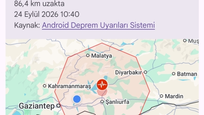 Şanlıurfa ve çevresinde deprem oldu hisseden var mı?