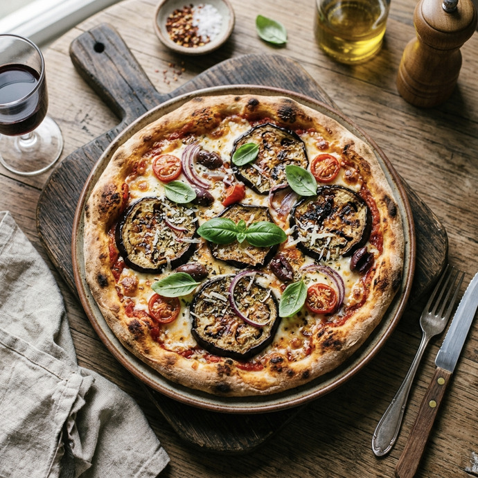 Patlıcanlı pizza sever misiniz?