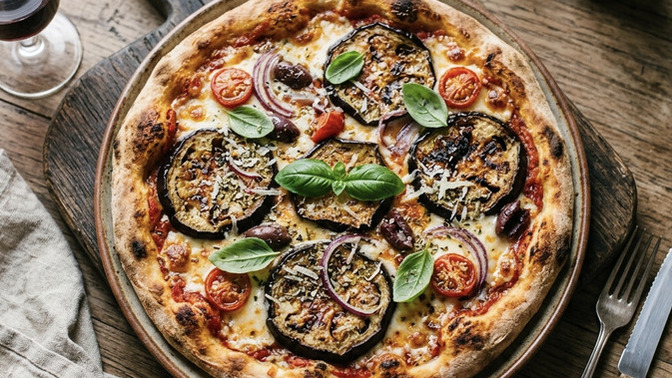Patlıcanlı pizza sever misiniz?