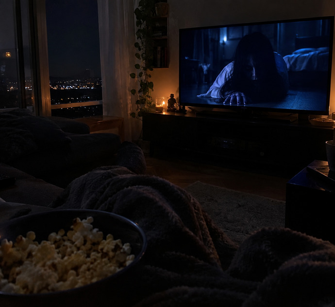 Gece tek başınıza korku filmi izleyebilir misiniz?
