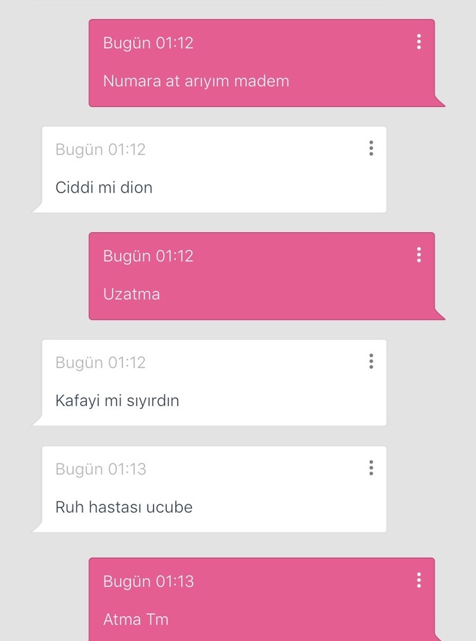 Hahahah evliysen ya bi kızdan korkuyorsan zaten benden uzak dur ✋