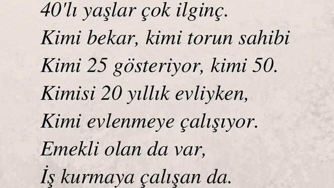Sorum 40 yaş ve üstüne: hayatınızın hangi evresindesiniz?