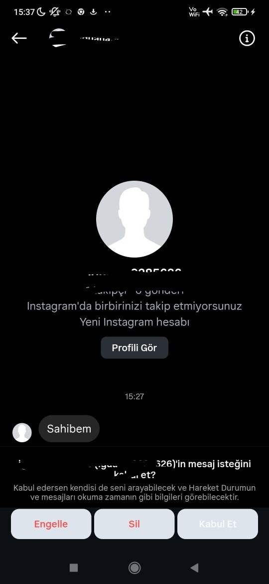 Sizede bu tür mesajlar geliyor mu cevap veriyor musunuz?
