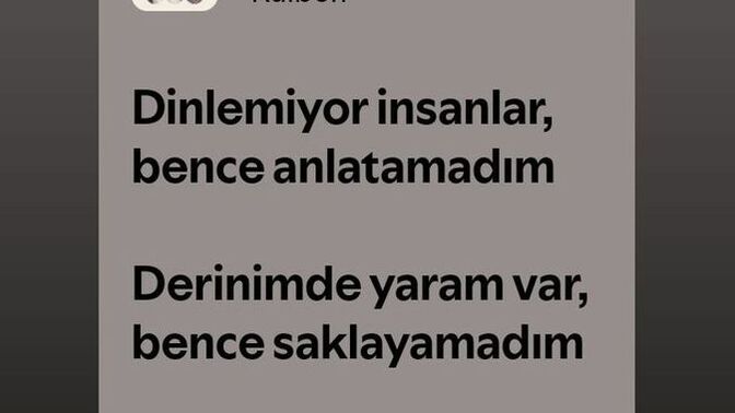 Sevdiğiniz bir şarkı sözünü paylaşır mısınız?