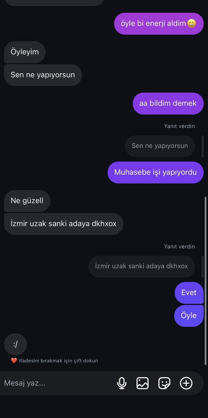 Niye cevap yok?
