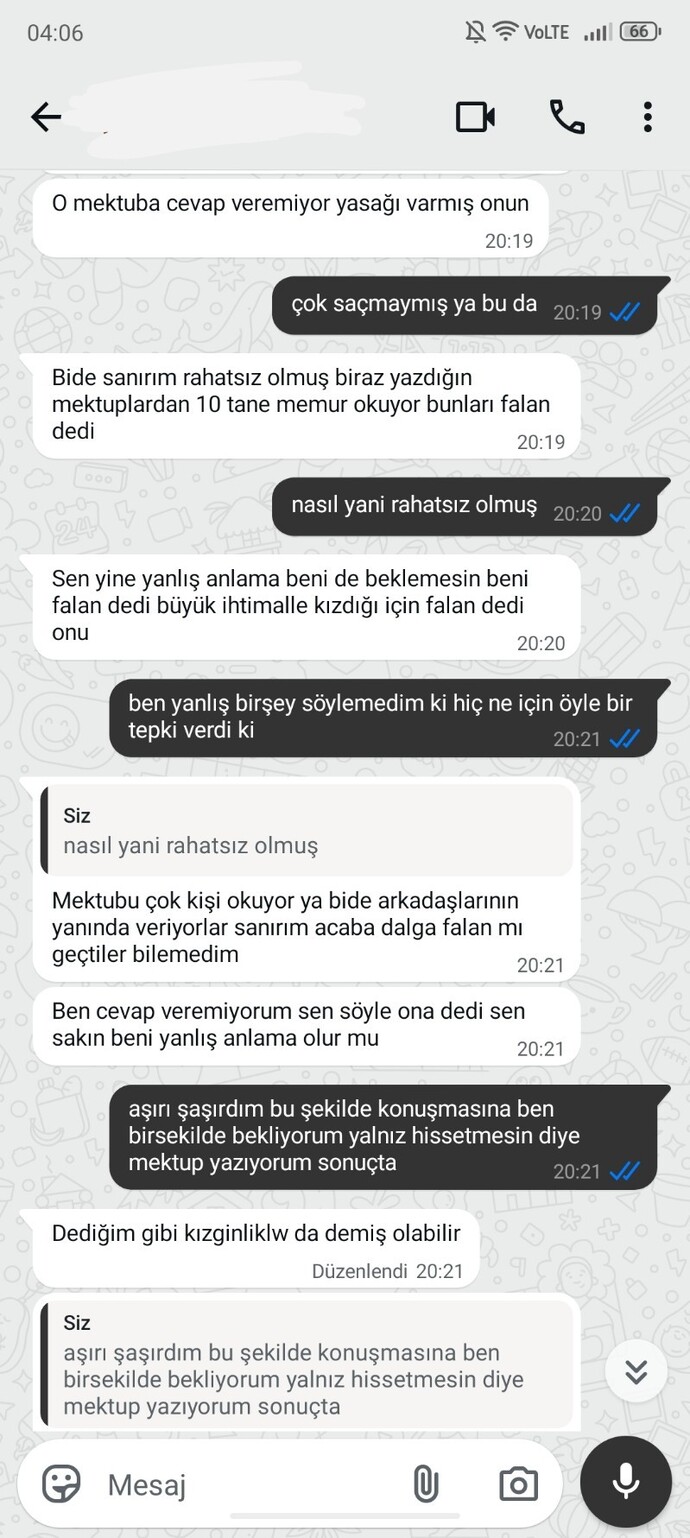 Cezaevindeki sevgilimin ablası ile geçen konuşma ne yapmalı?