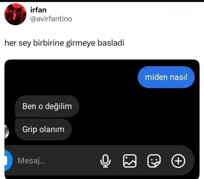 Grip olanın midesi ağrımaz mı yanii ne varrr 🤷🏻
