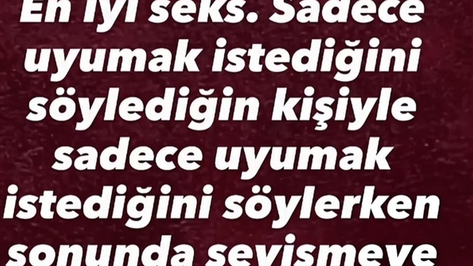 En iyi seks, sadece sarılıp uyumak istediğin kişiyle mi yaşanır?