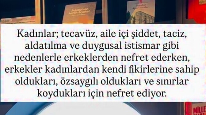 Karşı cinsten nefret etmenizin asıl nedeni ne?